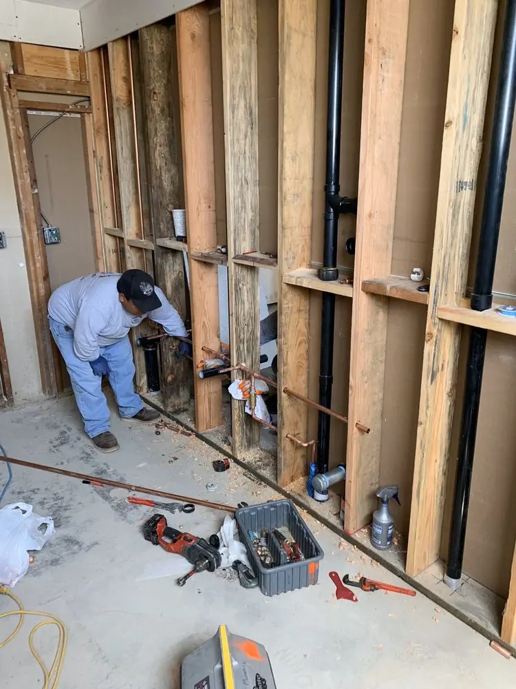 Commercial rough-in plumbing for Water Heater Replacement in Irvington